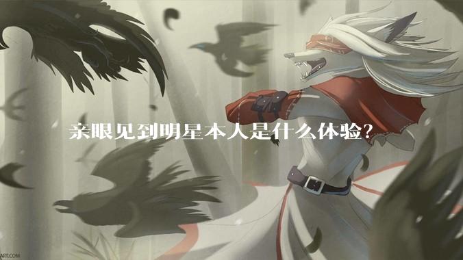 亲眼见到明星本人是什么体验？