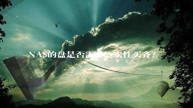 NAS的盘是否需要一次性买齐？